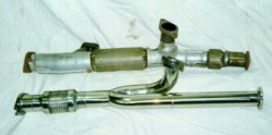 Stock vs Alamo downpipe